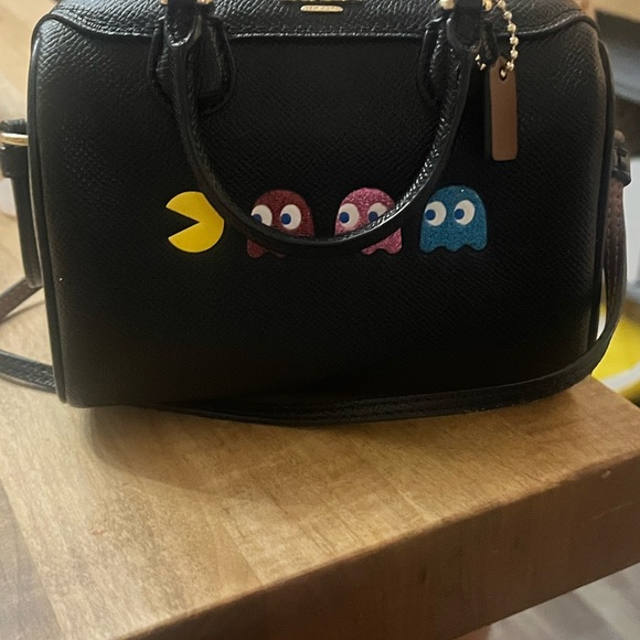 EUC Coach x PAC-man Limited edition micro bennett satchel - Picture 2 of 10